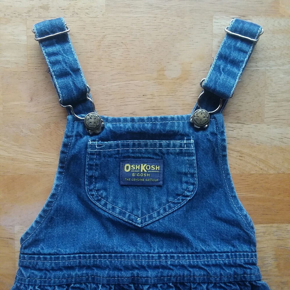 Vintage OshKosh B'gosh Denim dress made in USA - Picture 4 of 8